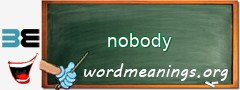 WordMeaning blackboard for nobody